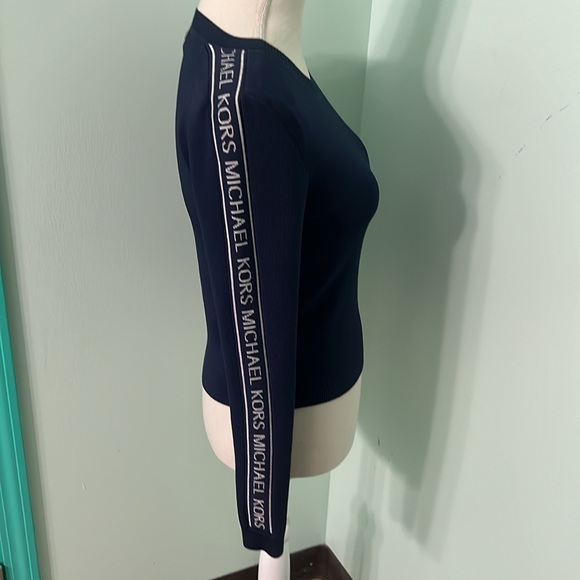 Michael Kors ribbed side logo tape stretchy top - Picture 7 of 8